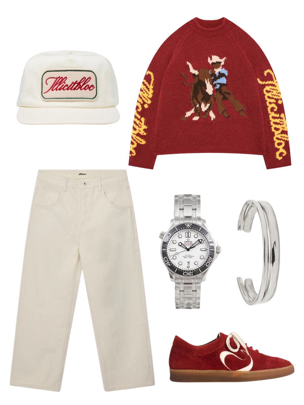 Rodeo Red & Ecru — streetwear — outfit herr — with shoes and trousers