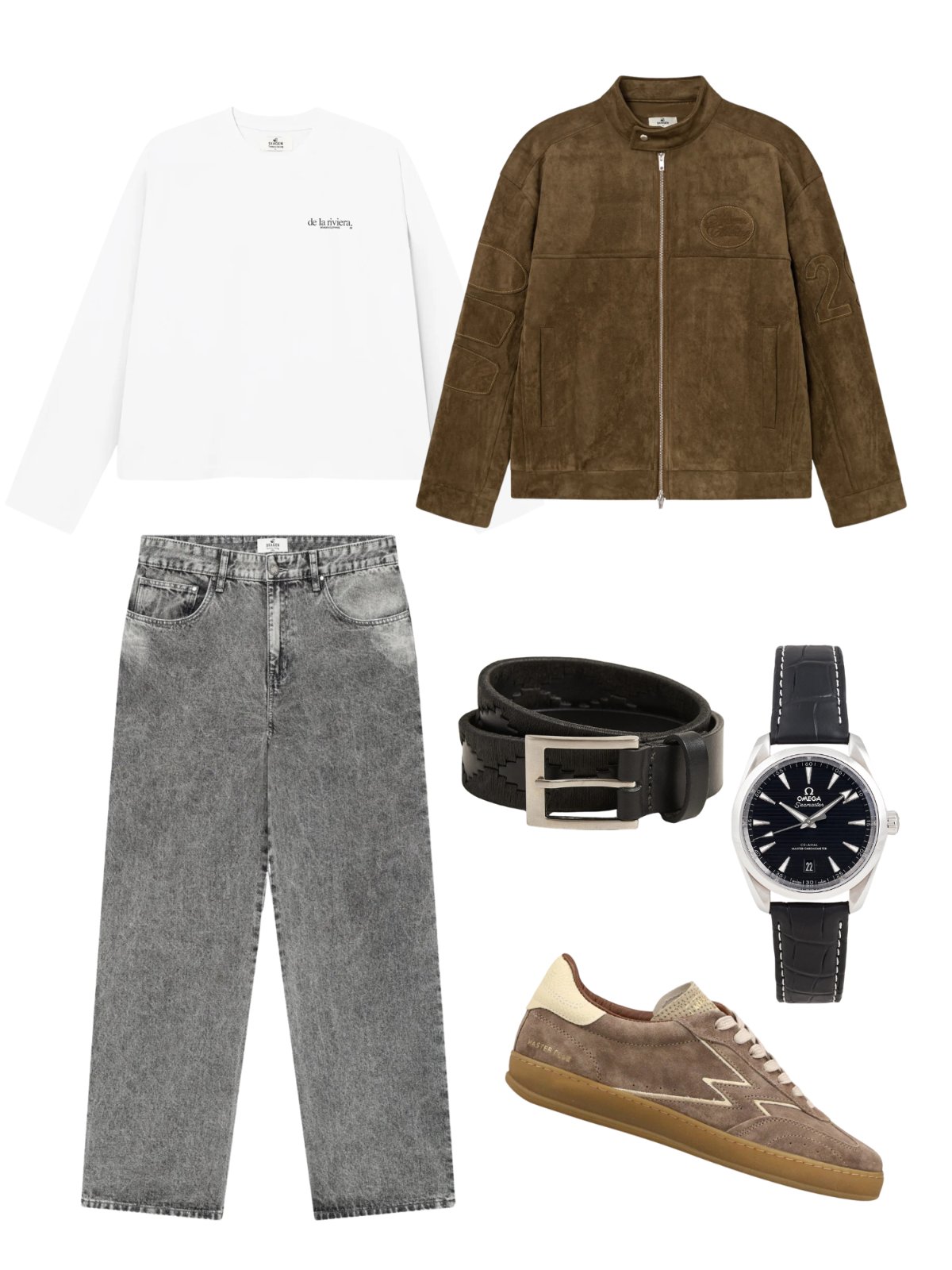 Suede, Denim & Smoke — vintage — outfit herr — with jeans and outerwear