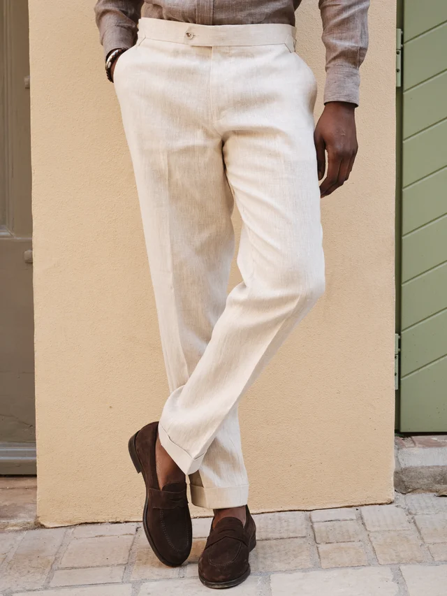 Sand Linen Trousers