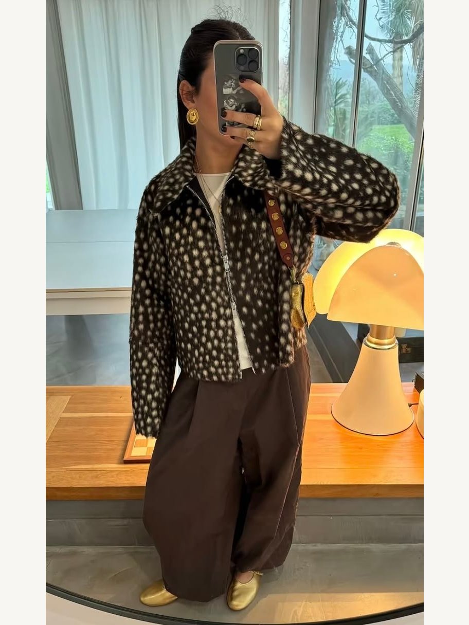 Spotted Fur & Chocolate — streetwear — outfit dam — med ytterkläder — av Sofia Eriksson